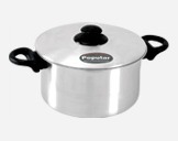 Aluminium pot with lid