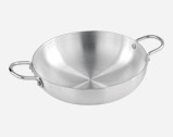 Deep fry pan, double handles