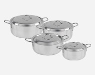 Cooking pot / fish pot set, 4 pcs