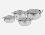 Cooking pot / fish pot set, 4 pcs