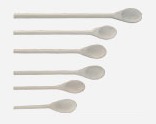 Long-handle heavy wooden spoon