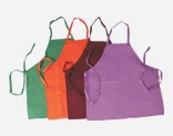 Coloured bib apron